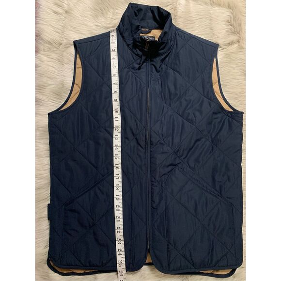 J. Crew Mercantile Navy Blue Quilted Vest Small - Picture 6 of 7